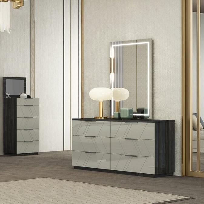 slim fit dress slacks Putney Grey & Gold Sideboard: Stylish & Practical Storage