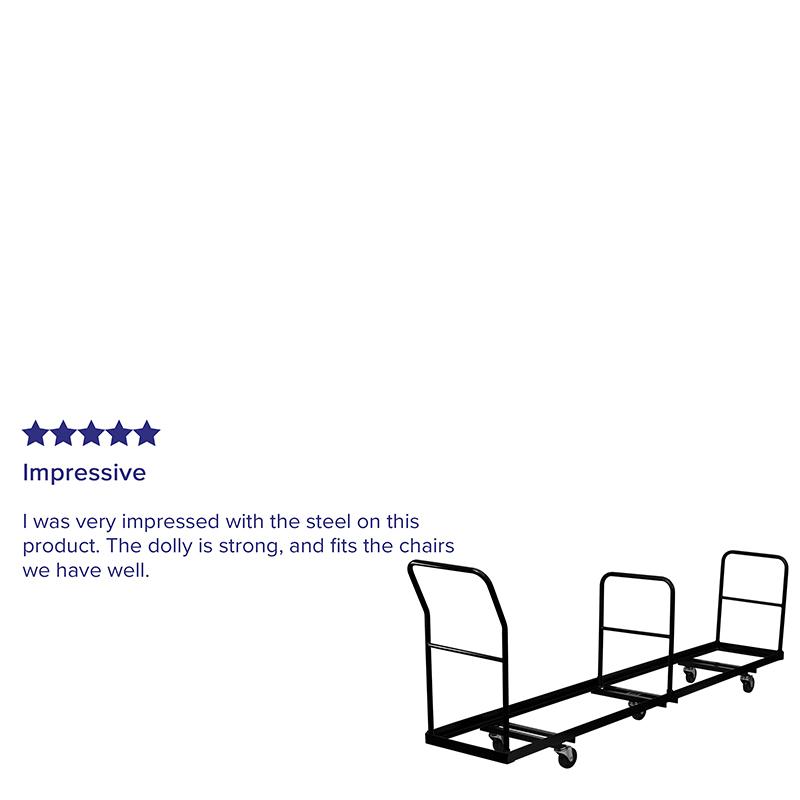 Vertical Storage Folding Chair Dolly 50 Chair Capacity