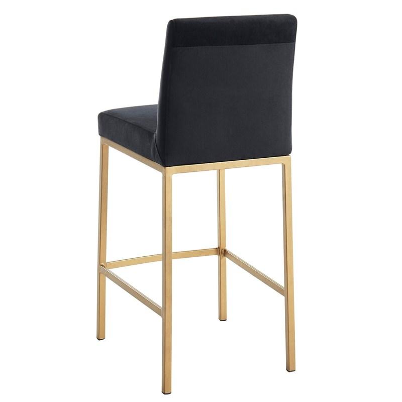 Buy 26 Inch Counter Stool, Black,Gold Online Skyline Decor
