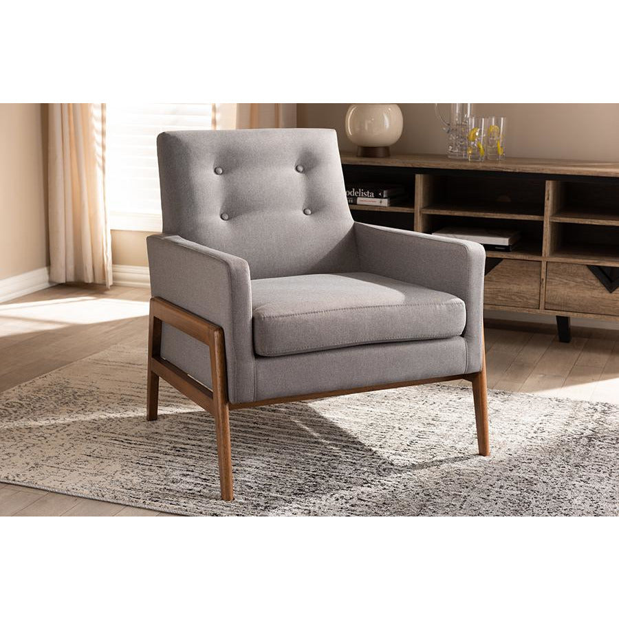 Buy Brown Gray Wood Accent Chair Online | Skyline Decor
