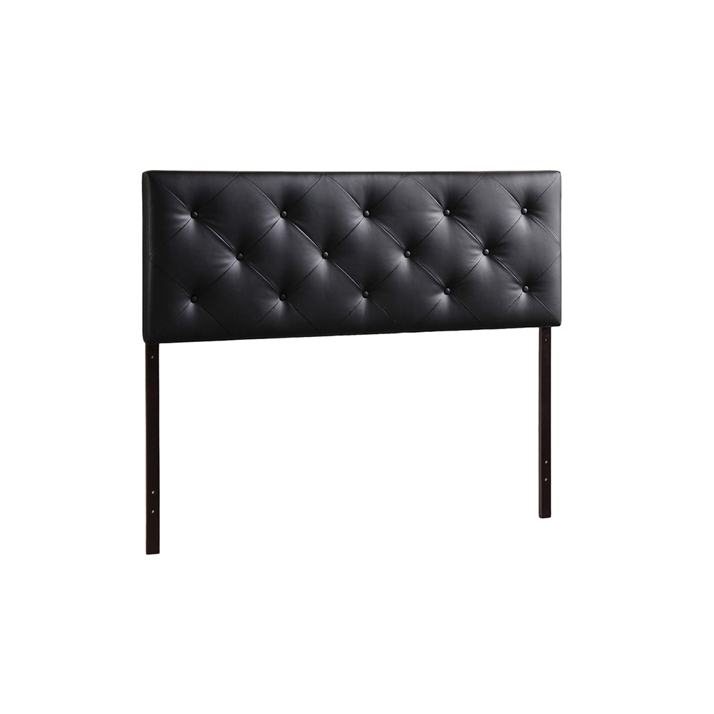 Skyline DecorBaltimore Modern and Contemporary Full Black Faux Leather