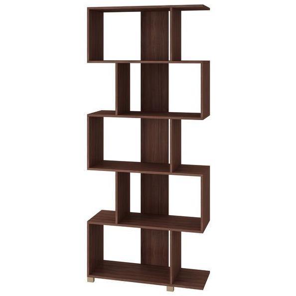 Buy Shelf with 5 shelves in Nut Brown Online Skyline Decor