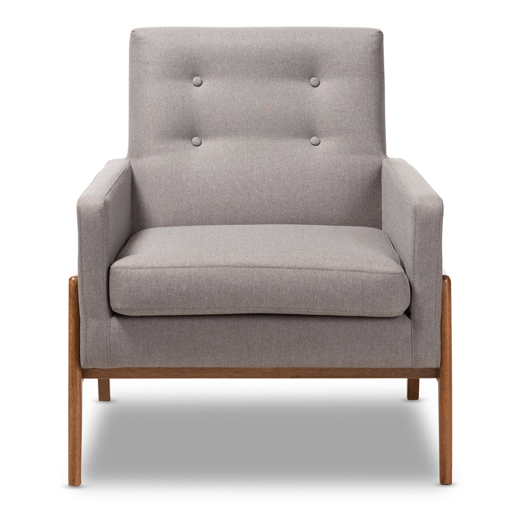 Buy Brown Gray Wood Accent Chair Online | Skyline Decor